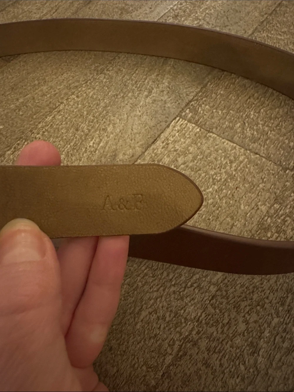 Abercrombie and Fitch brown and gold Belt